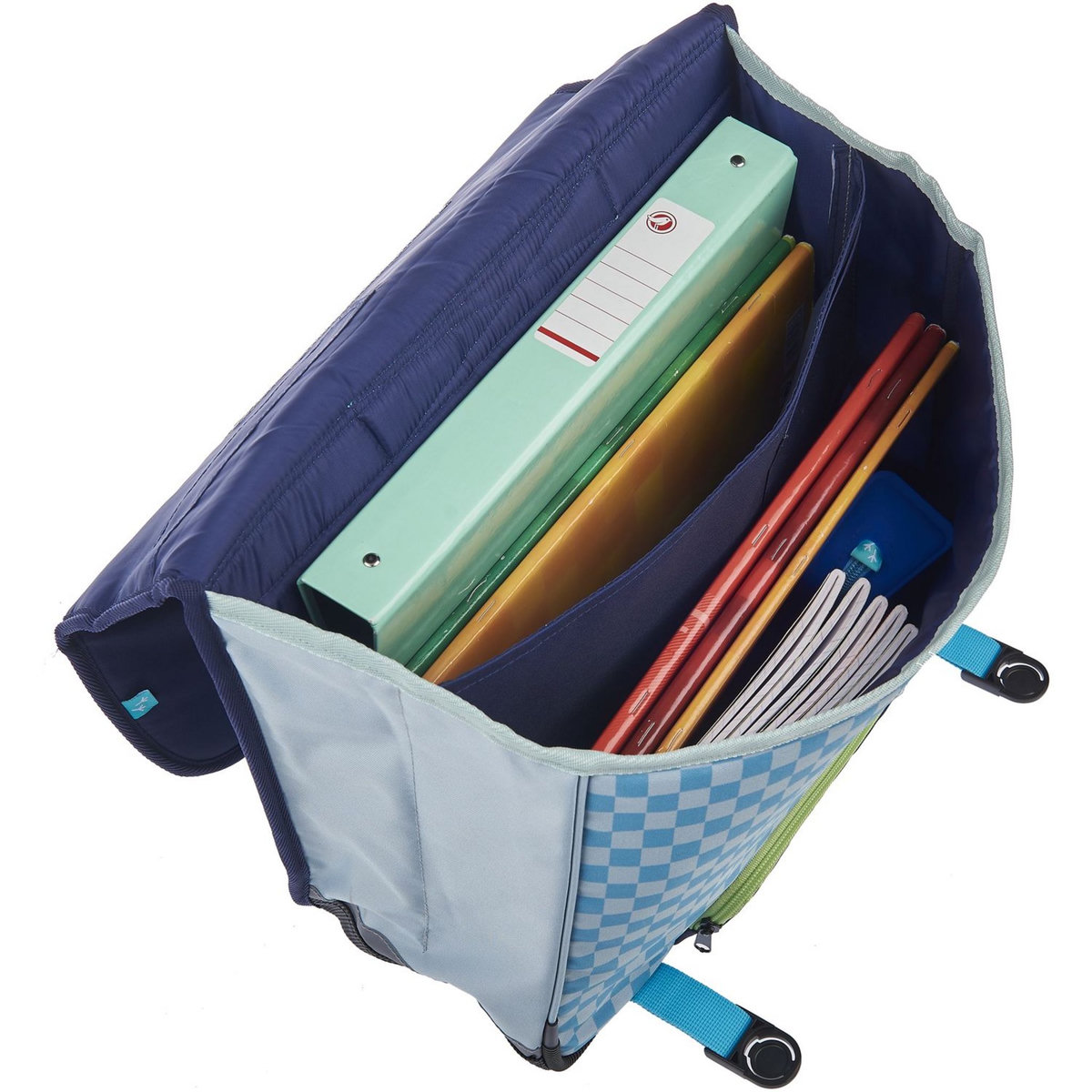 AUCHAN Cartable 41 cm bleu SKATE