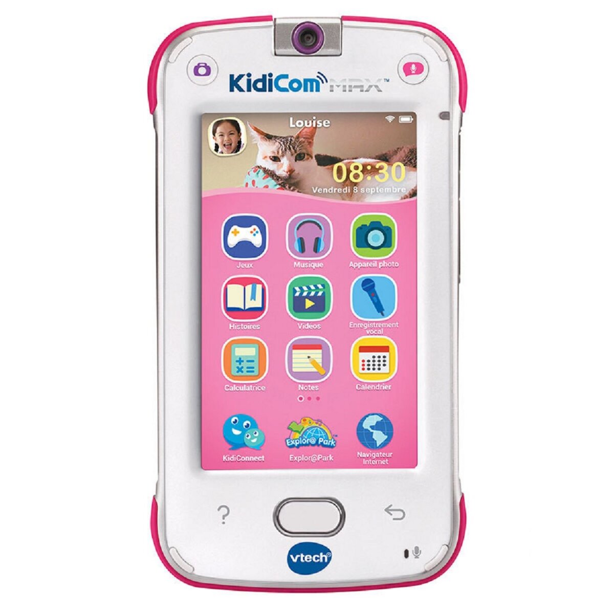 VTECH Téléphone Portable KidiCom Max Rose