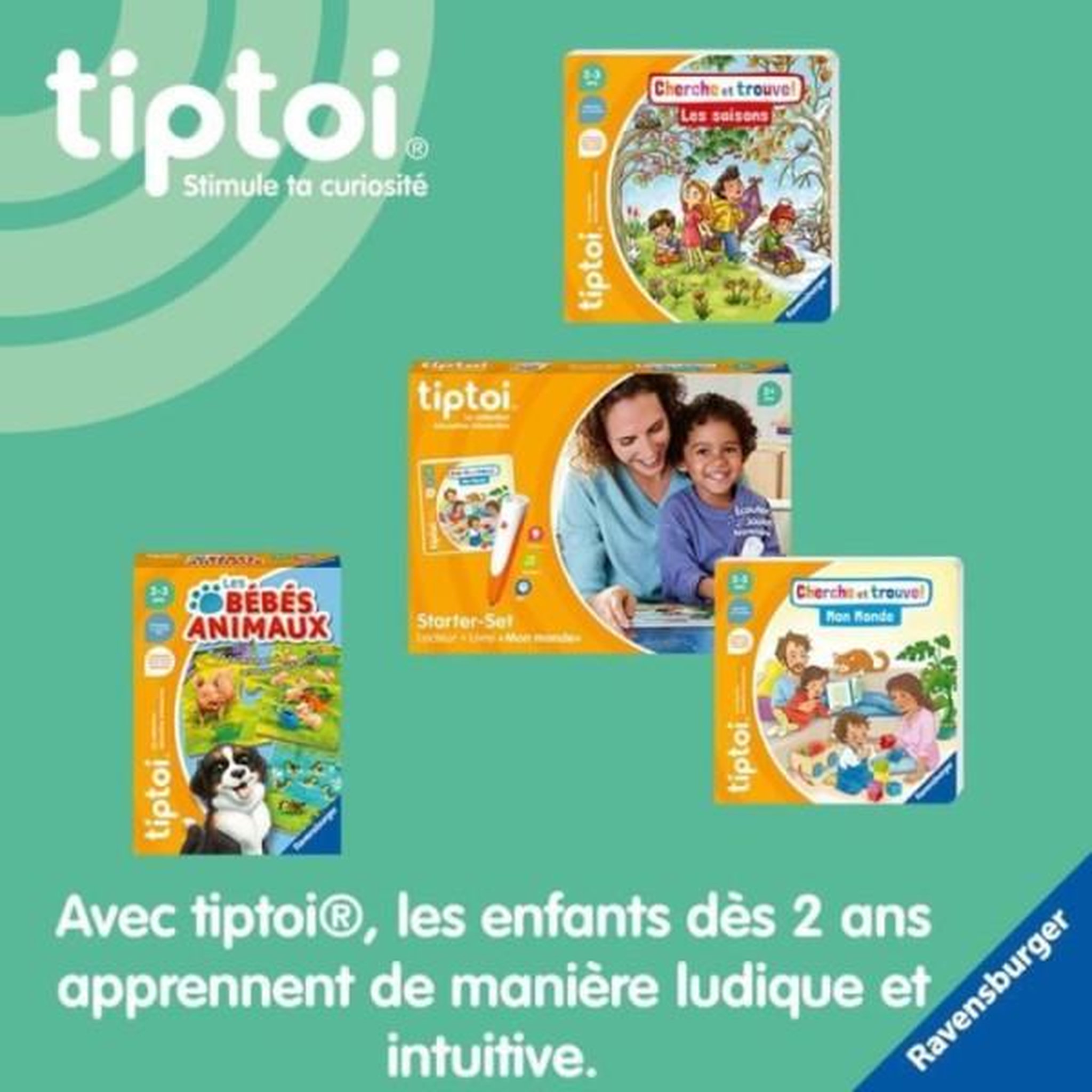 Voir la diapositive 5 : RAVENSBURGER Tiptoi starter mon monde, lecteur et livre, 00174, a partir de 5 ans, ravensburger