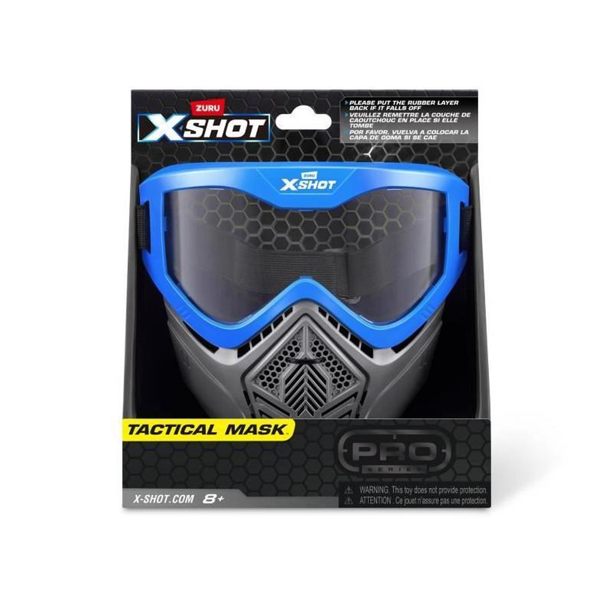 ZURU Accessoire - ZURU - X-SHOT Excel Blue Mask - Masque réglable - Design stylé - Ventilation intégrée