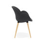 Voir la diapositive 3 : Paris Prix Fauteuil Design en Tissu  Pikko  84cm Gris Foncé