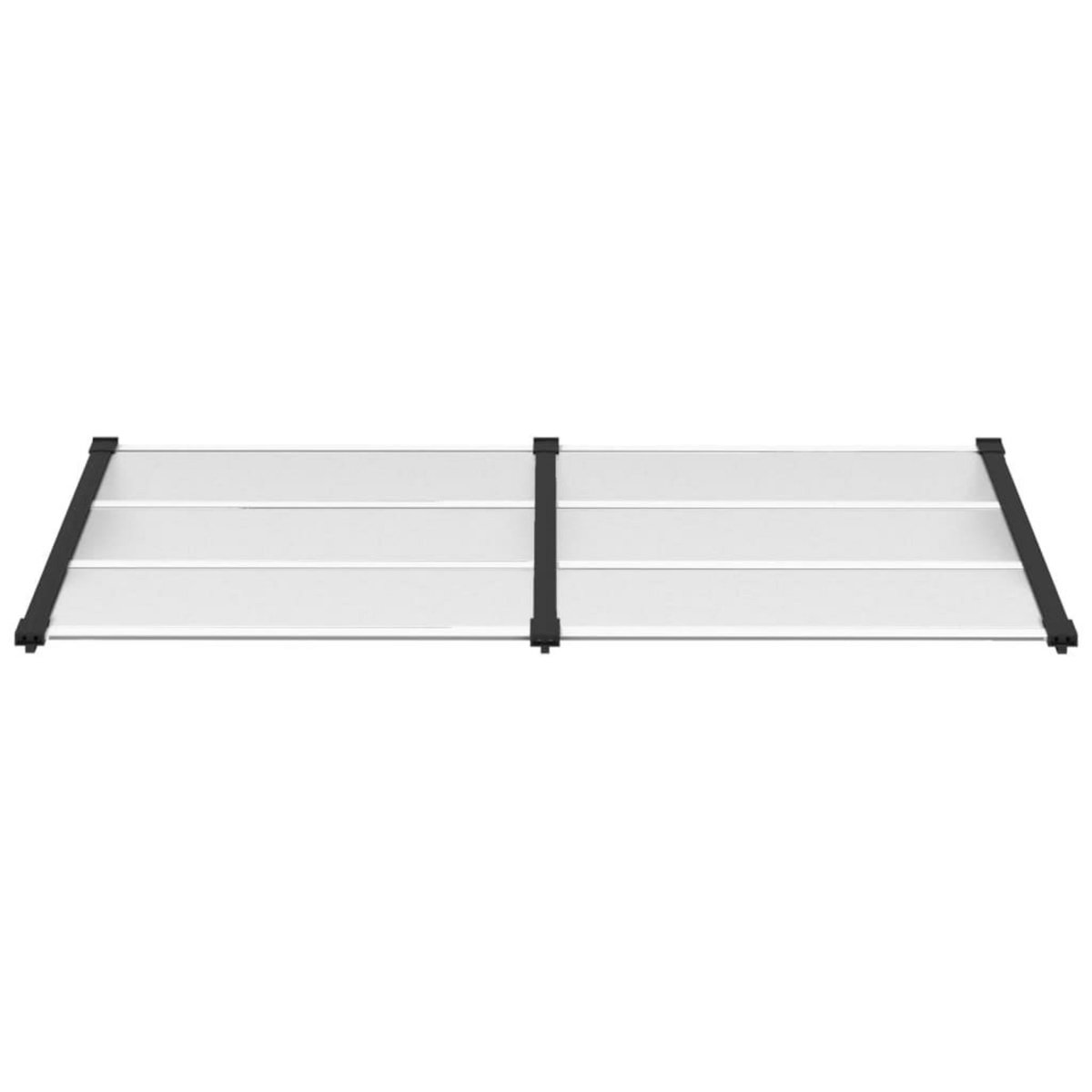 VIDAXL Auvent de porte Noir et transparent 199x90 cm Polycarbonate