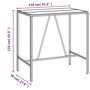 Voir la diapositive 6 : VIDAXL Ensemble de bar de jardin 5 pcs avec coussins noir poly rotin
