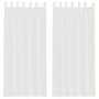 Voir la diapositive 2 : VIDAXL Rideaux en voile avec passe-tringles 2 pcs blanc