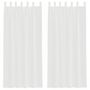 Voir la diapositive 2 : VIDAXL Rideaux en voile avec passe-tringles 2 pcs blanc