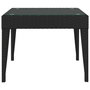 Voir la diapositive 3 : VIDAXL Table d'appoint noir 50x50x38 cm poly rotin et verre trempe
