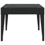 Voir la diapositive 3 : VIDAXL Table d'appoint noir 50x50x38 cm poly rotin et verre trempe