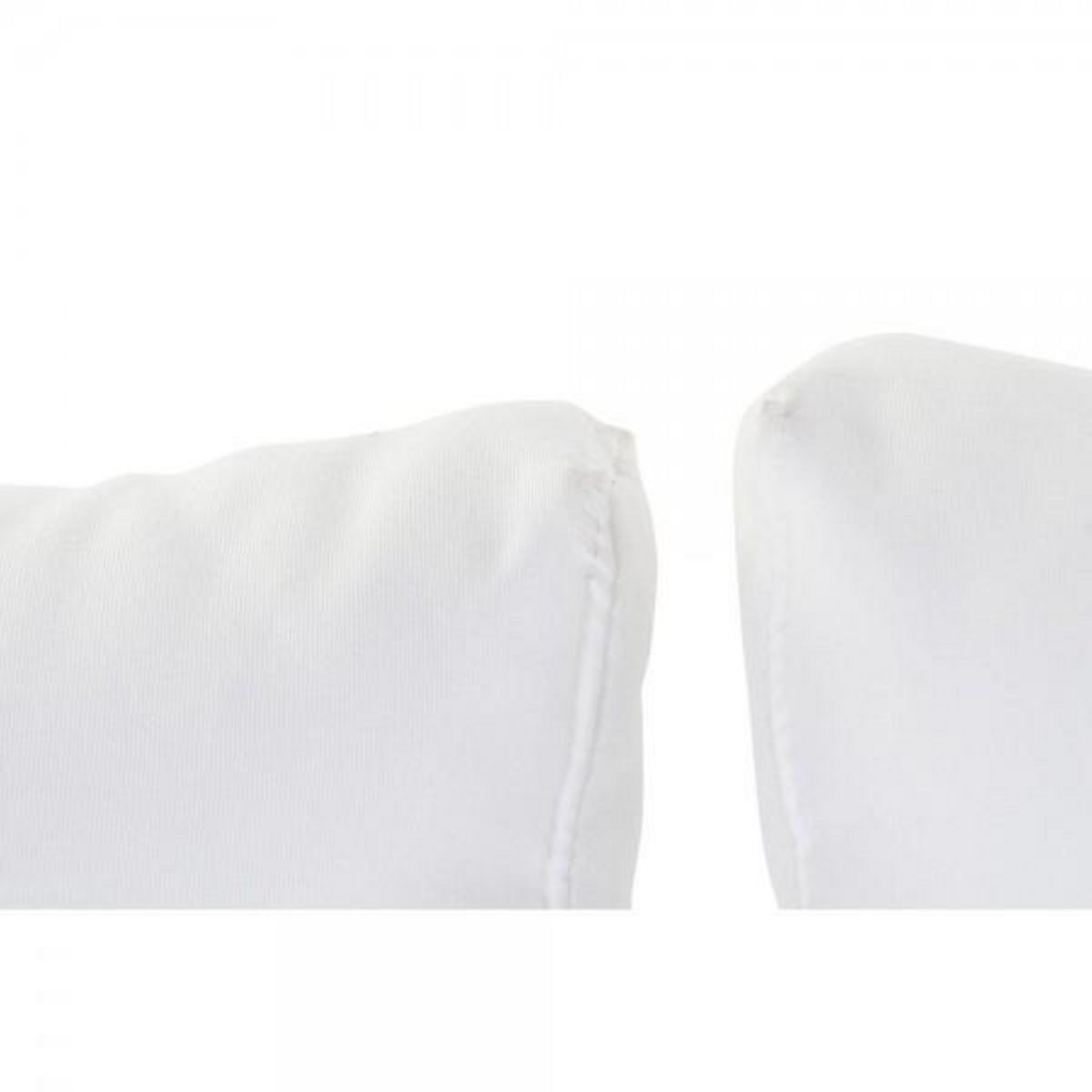 MARKET24 Canapé de jardin DKD Home Decor Blanc Polyester Aluminium (184 x 72 x 78 cm)