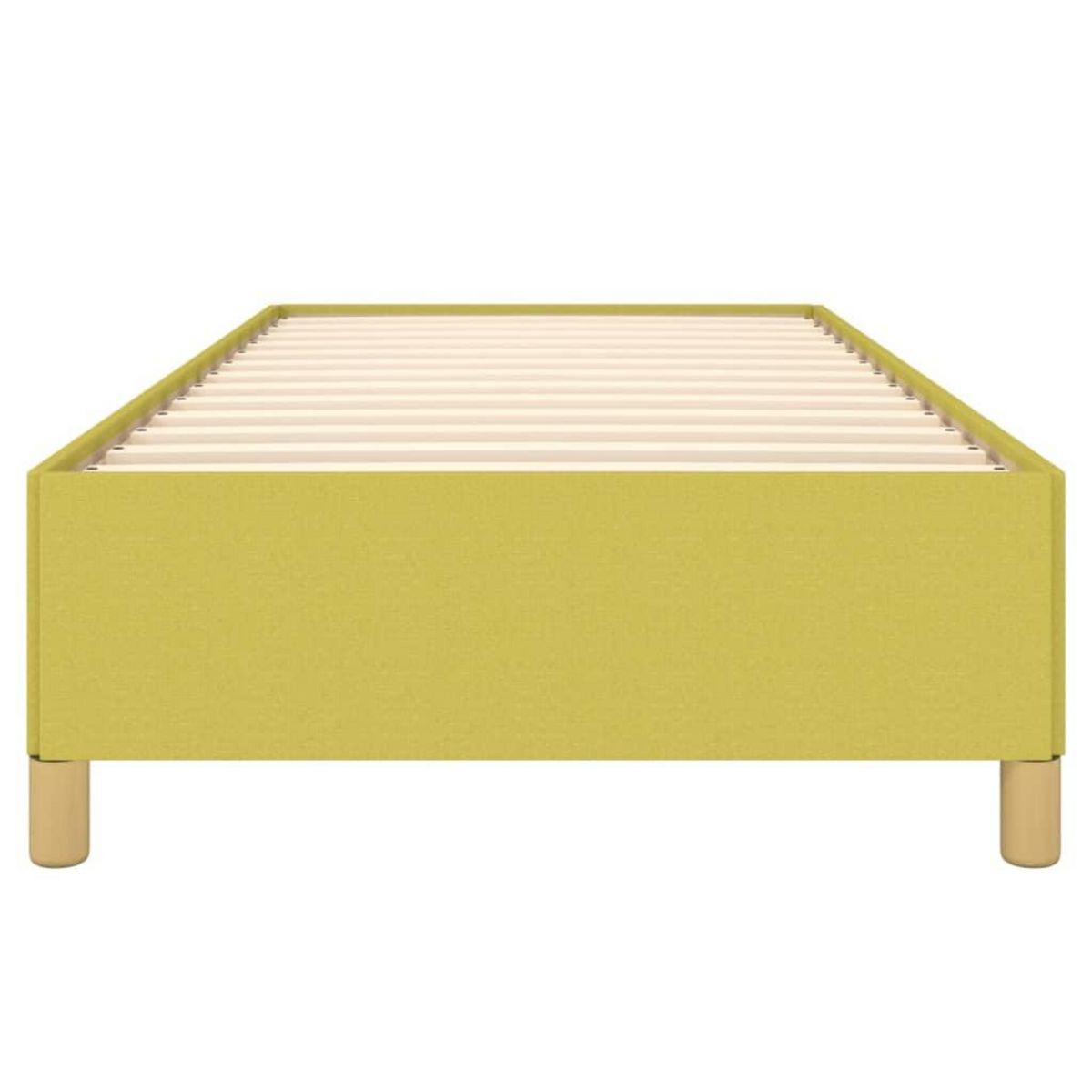 VIDAXL Cadre de lit sans matelas vert 90x200 cm tissu