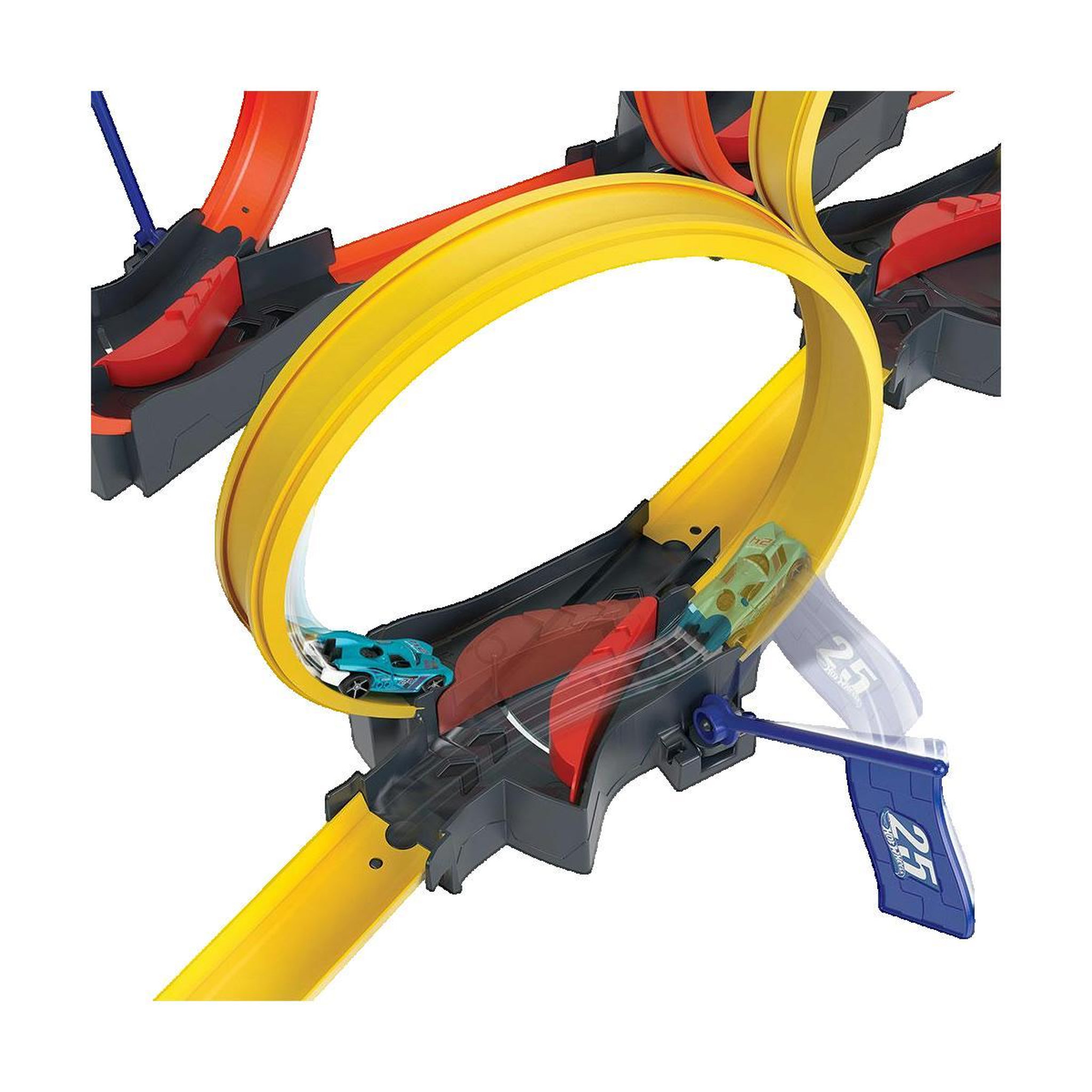 Voir la diapositive 3 : Hot Wheels Circuit de course Hot Wheels Multi-Loop Race Off