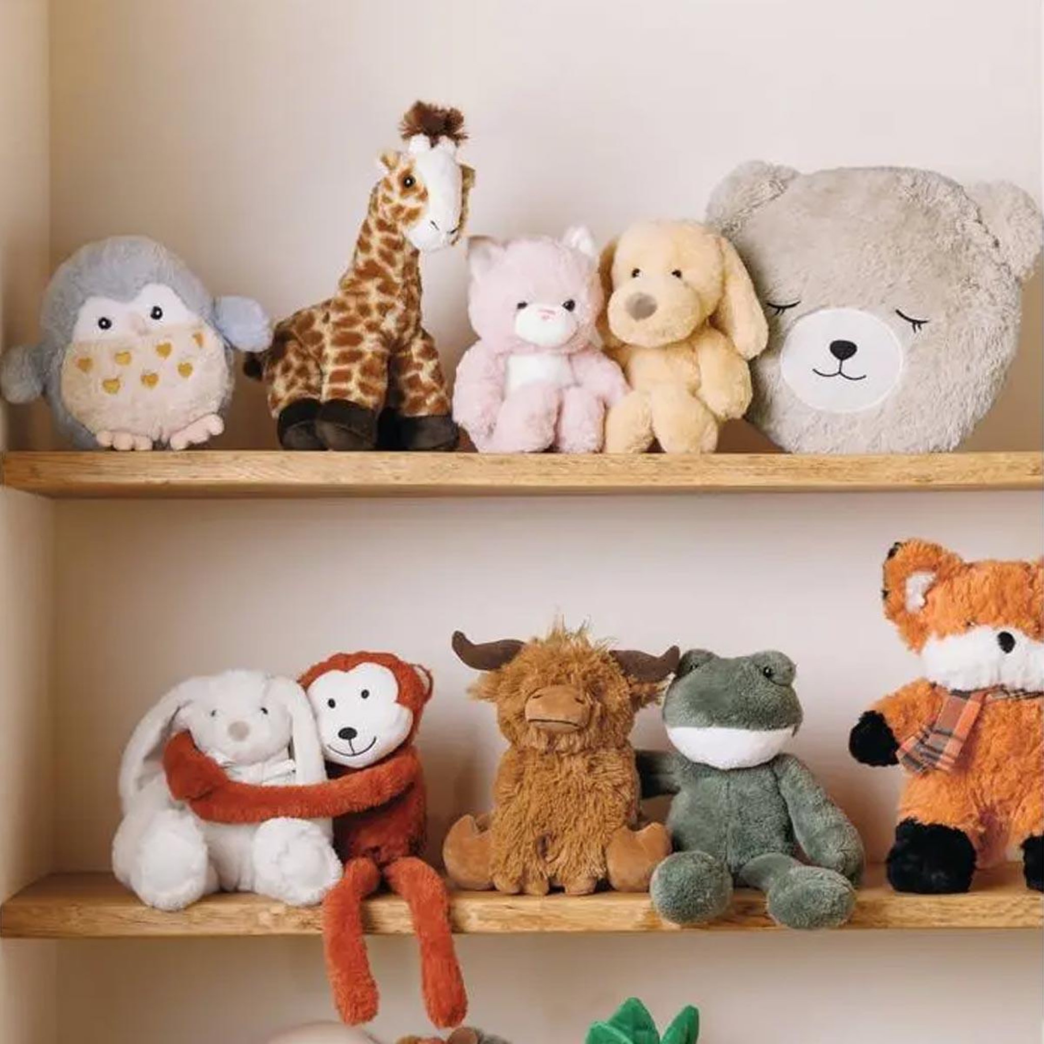 Voir la diapositive 2 : Atmosphera Kids Peluche enfant  girafe  32cm naturel
