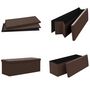 Voir la diapositive 5 : VIDAXL Banc de rangement pliable Marron PVC