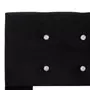 VIDAXL Lit avec matelas a memoire de forme Noir Velours 160 x 200 cm