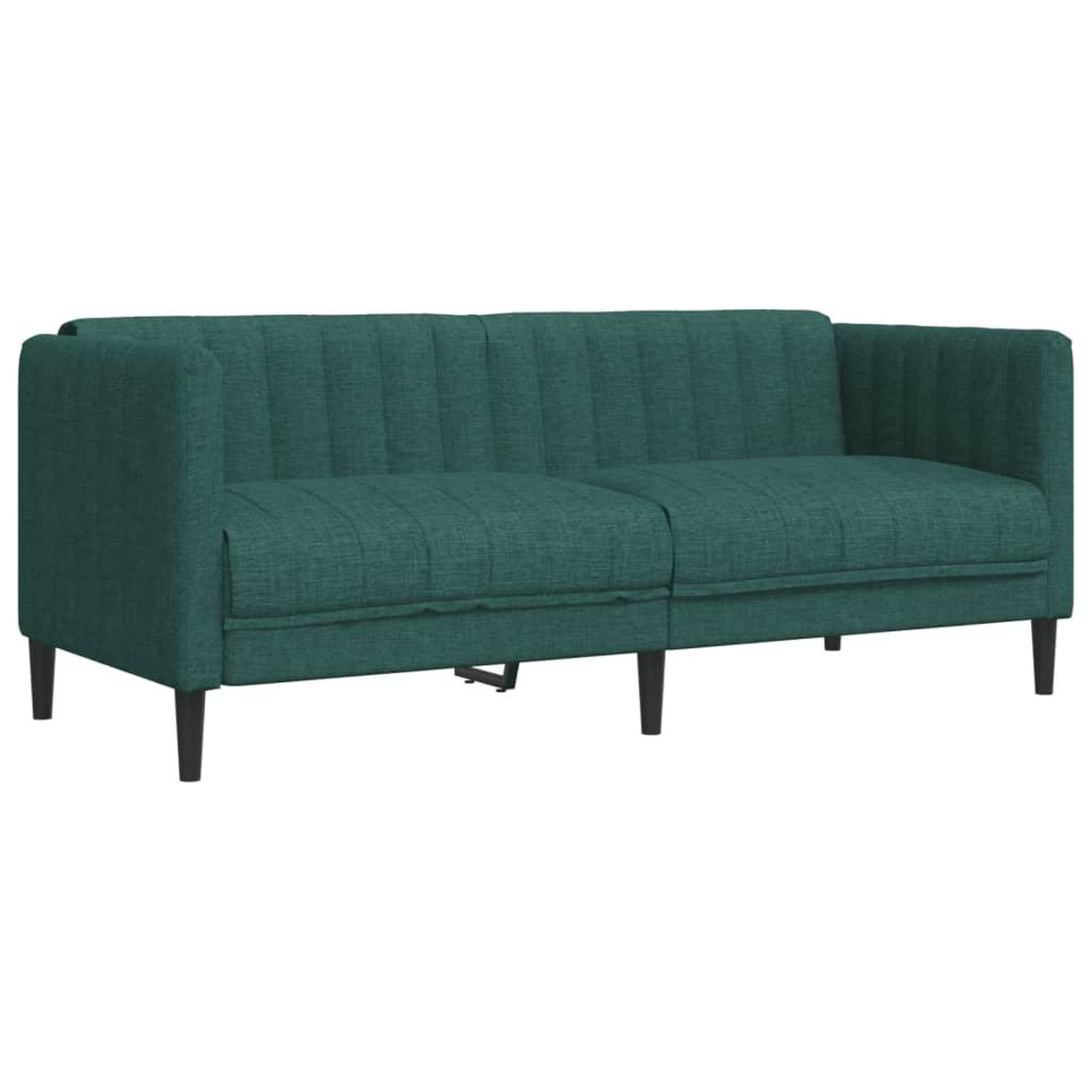 Voir la diapositive 5 : VIDAXL Ensemble de canapes 2 pcs vert fonce tissu