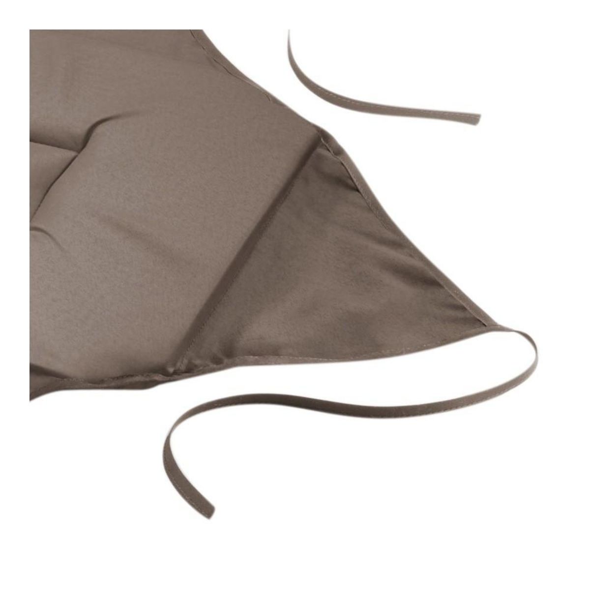 Douceur d'Intérieur Lot de 4 galettes de chaise à rabat coloris Taupe