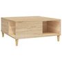 Voir la diapositive 2 : VIDAXL Table basse chene sonoma 80x80x36,5 cm bois d'ingenierie