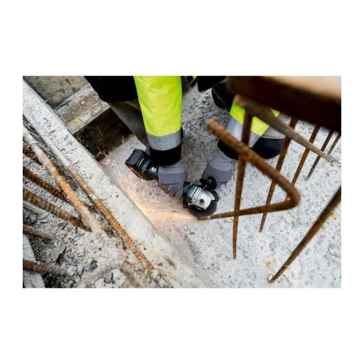 METABO Meuleuse d'angle sans fil - METABO - W 18 L 9-125 - 18 V - MetaBOX 165 L