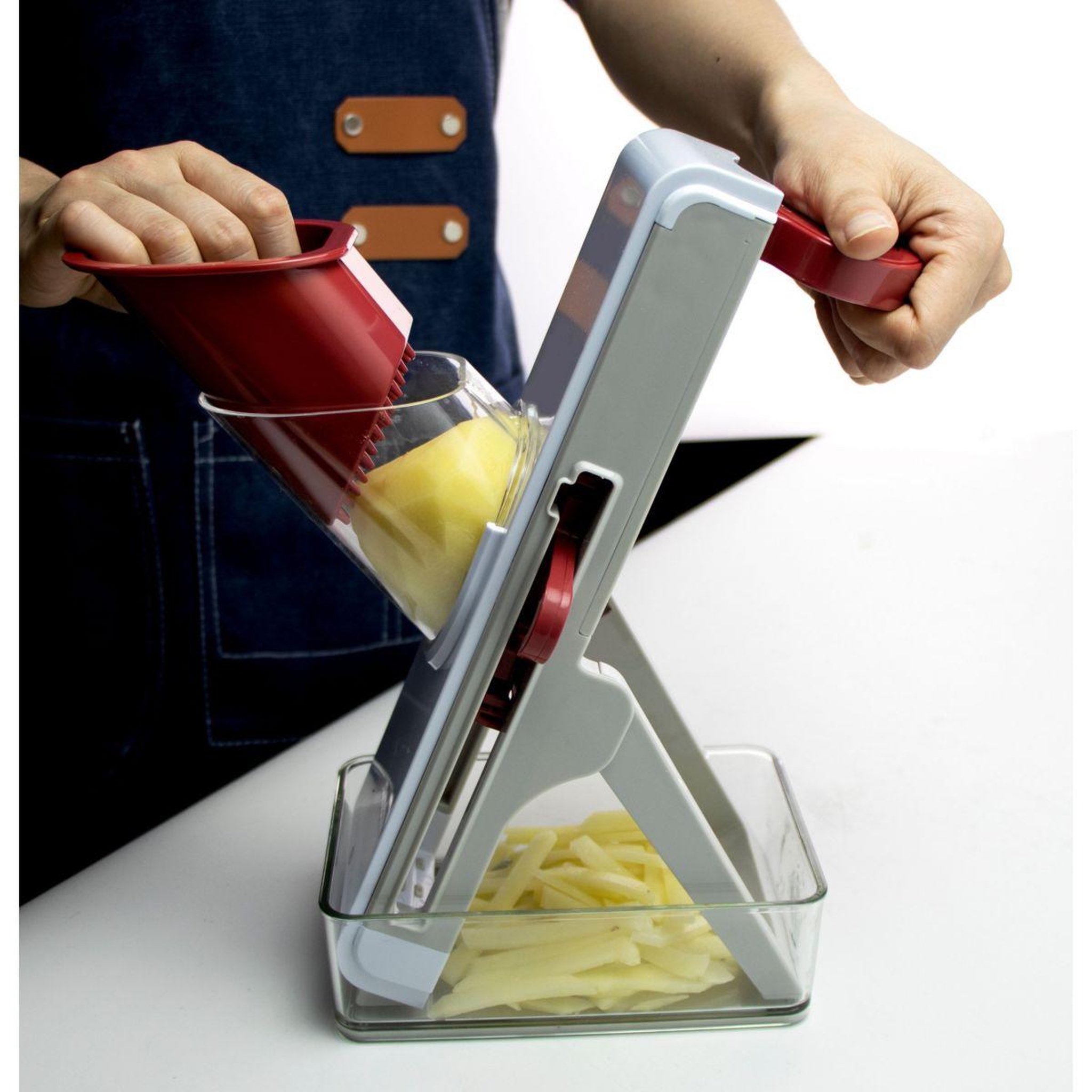 Voir la diapositive 4 : ESSENTIEL B Mandoline Multifonction Slicer