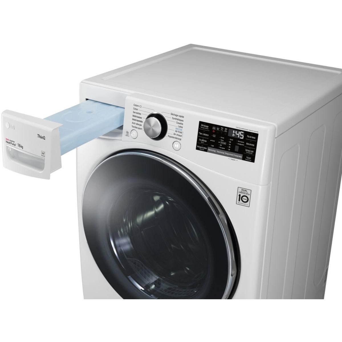LG Sèche linge pompe à chaleur RH6P12WH