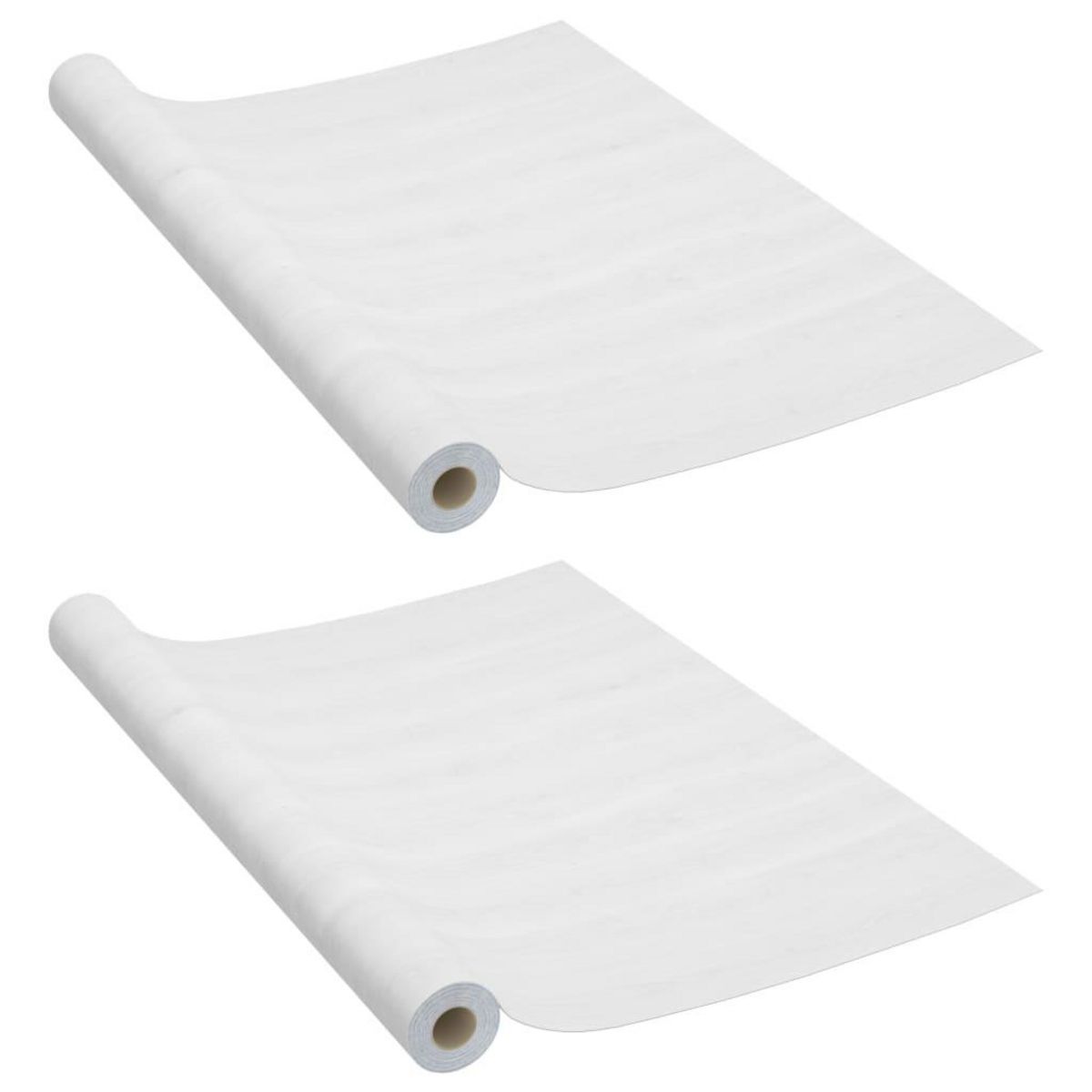 VIDAXL Films autoadhesifs pour meubles 2 pcs Bois blanc 500x90 cm PVC