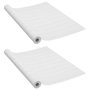 Voir la diapositive 2 : VIDAXL Films autoadhesifs pour meubles 2 pcs Bois blanc 500x90 cm PVC