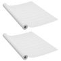 Voir la diapositive 2 : VIDAXL Films autoadhesifs pour meubles 2 pcs Bois blanc 500x90 cm PVC