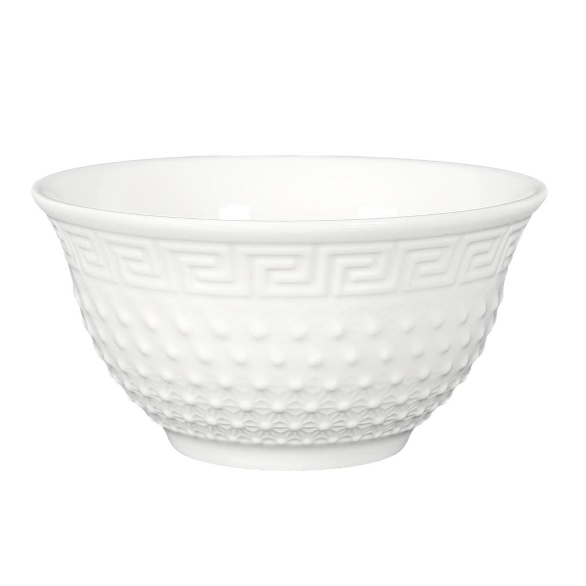 Voir la diapositive 1 : The Home Deco Factory Lot de 6 bols en porcelaine  clélia  25cl blanc