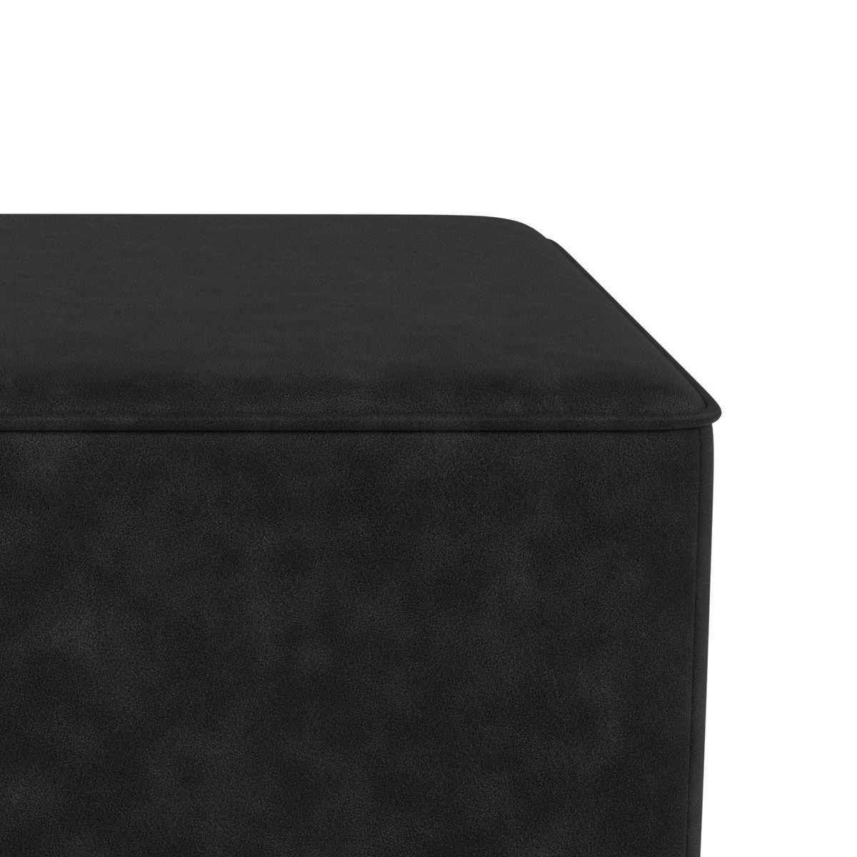BEST MOBILIER Topaze - pouf en simili