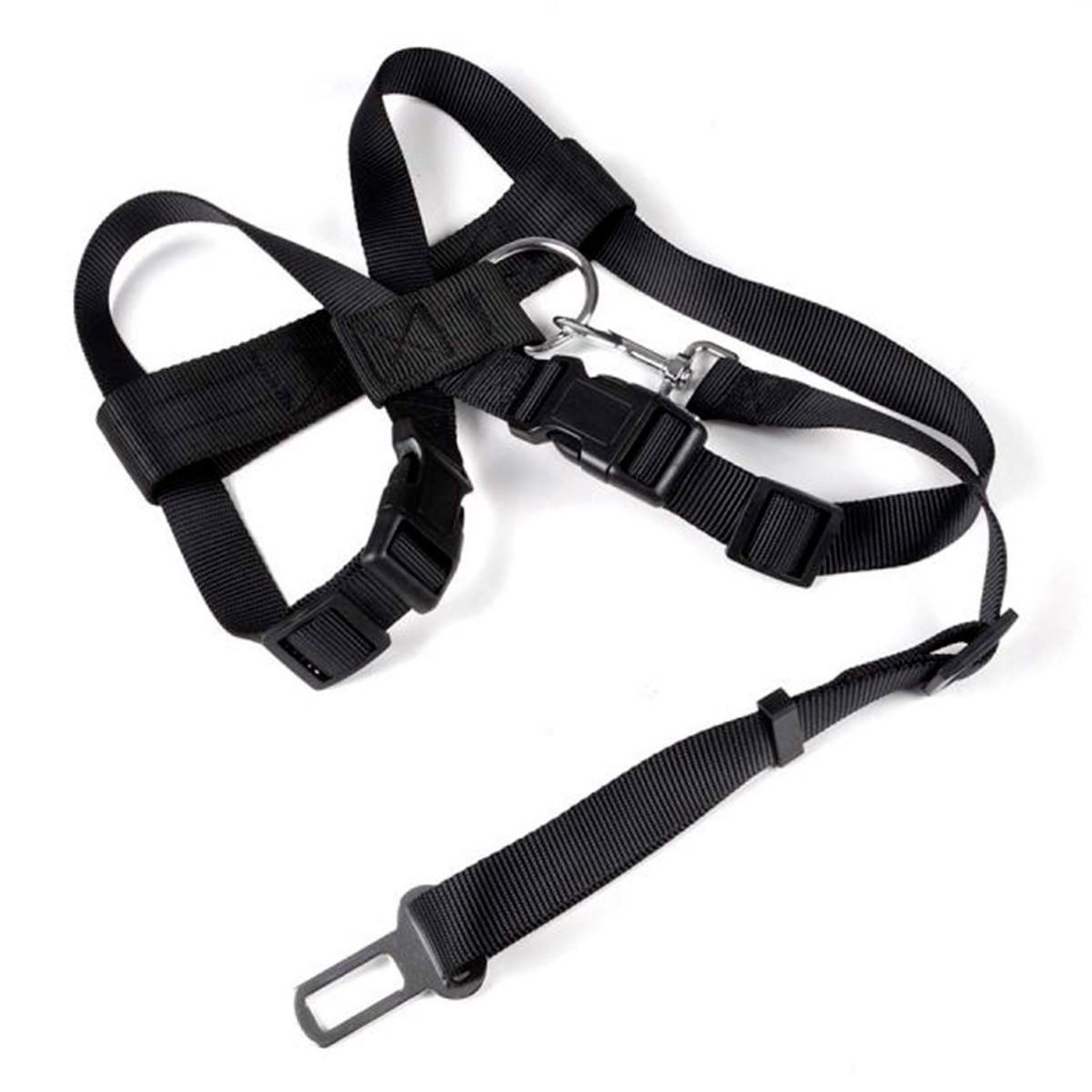 HOMEA Harnais de sécurité pour animaux  voiture  70cm noir