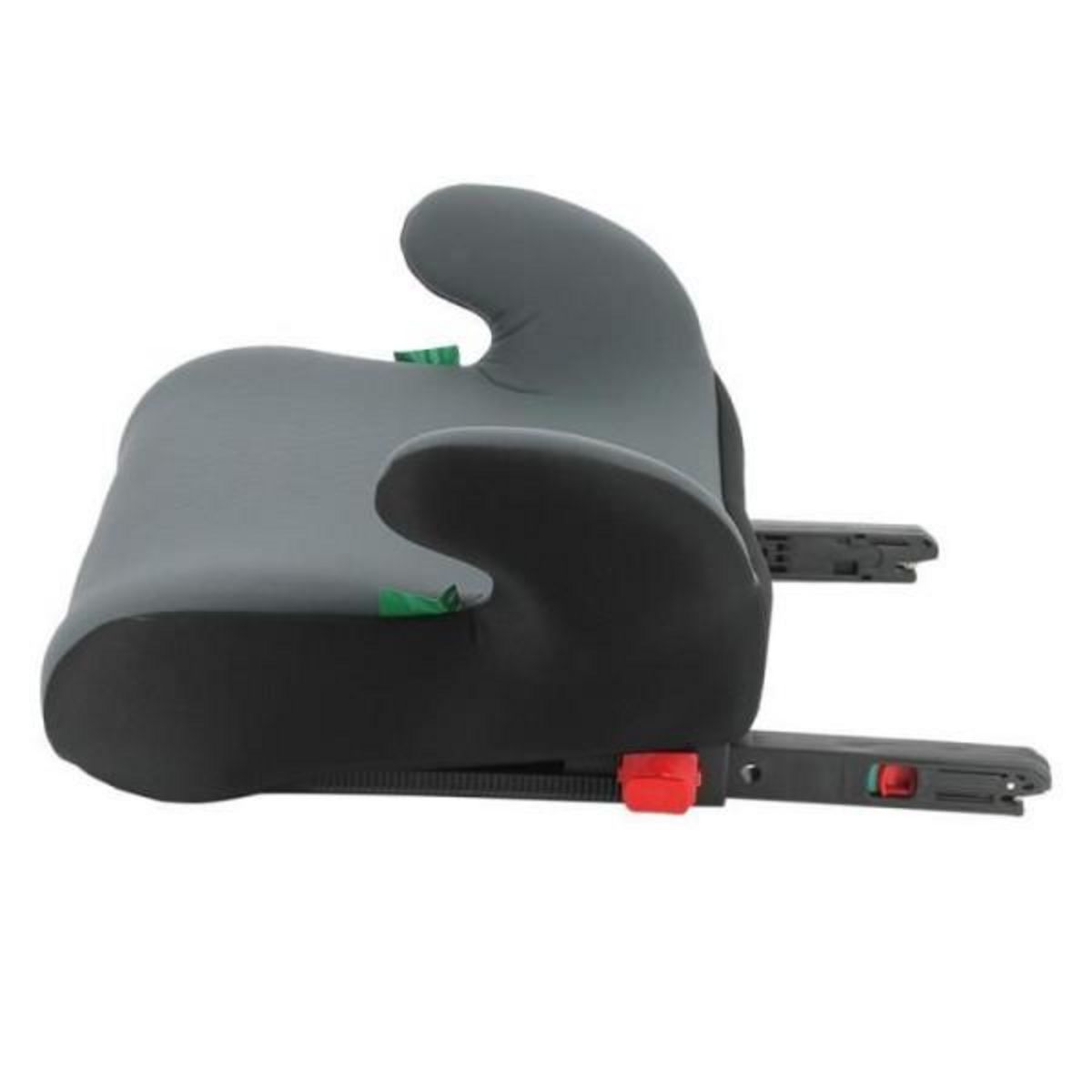 NANIA Siege Auto NANIA Rehausseur fixations isofix ALPHIX, groupe 3, de 8 a 12 ans, 25-36 kg, 125-150 cm, R129 - Avec accoudoirs - Gris