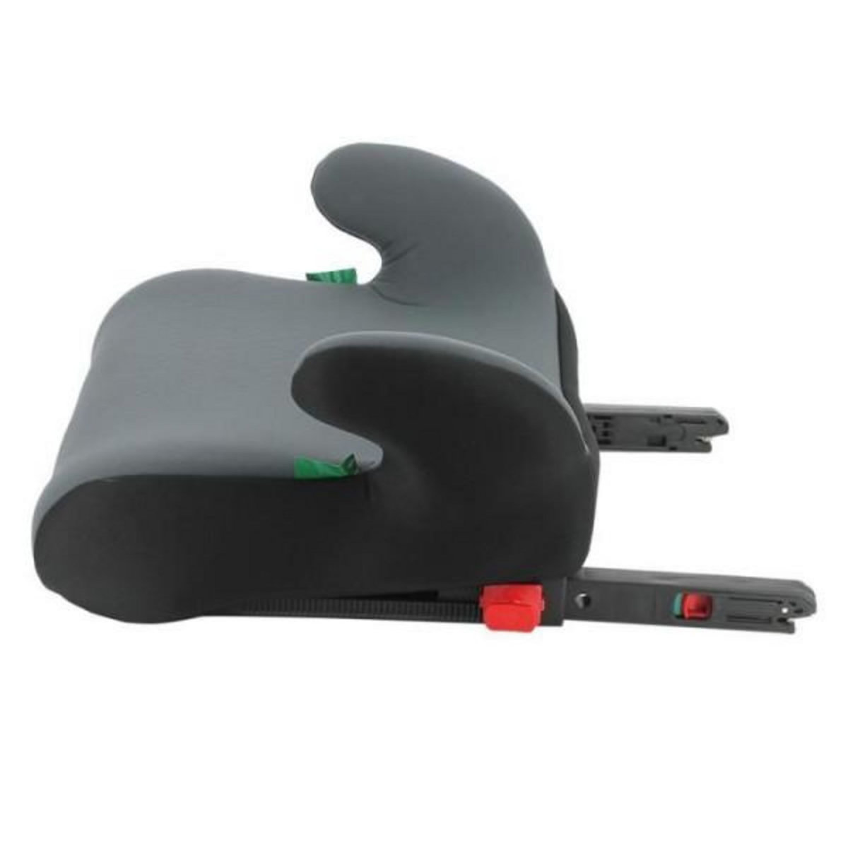 NANIA Siege Auto NANIA Rehausseur fixations isofix ALPHIX, groupe 3, de 8 a 12 ans, 25-36 kg, 125-150 cm, R129 - Avec accoudoirs - Gris