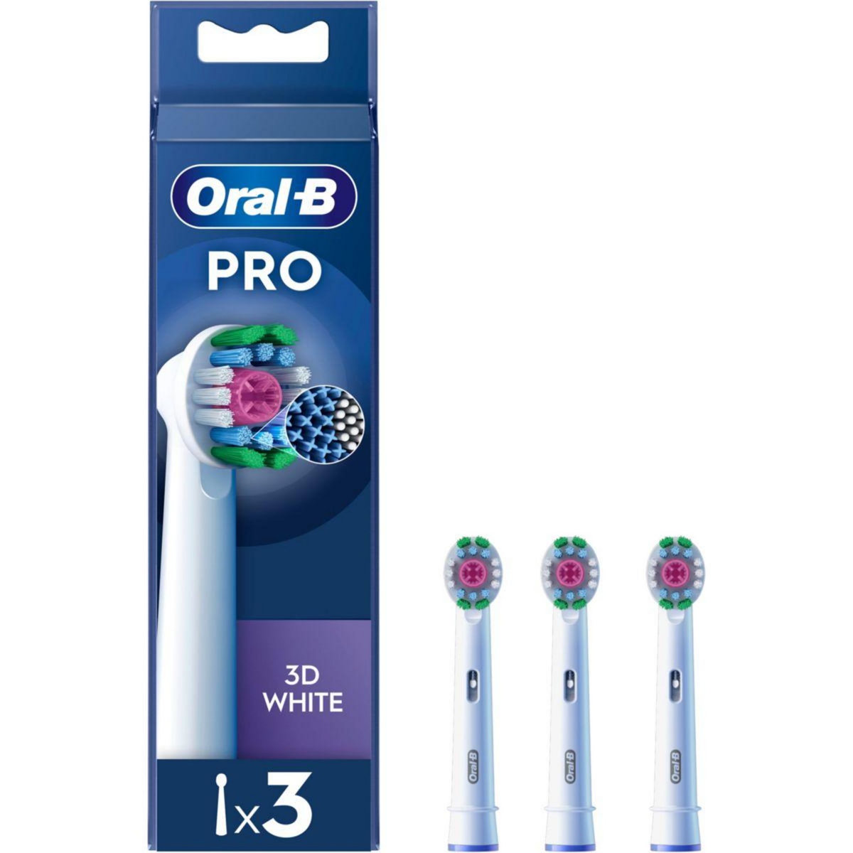ORAL B Brossette dentaire Brossettes 3D White x3 X-filaments