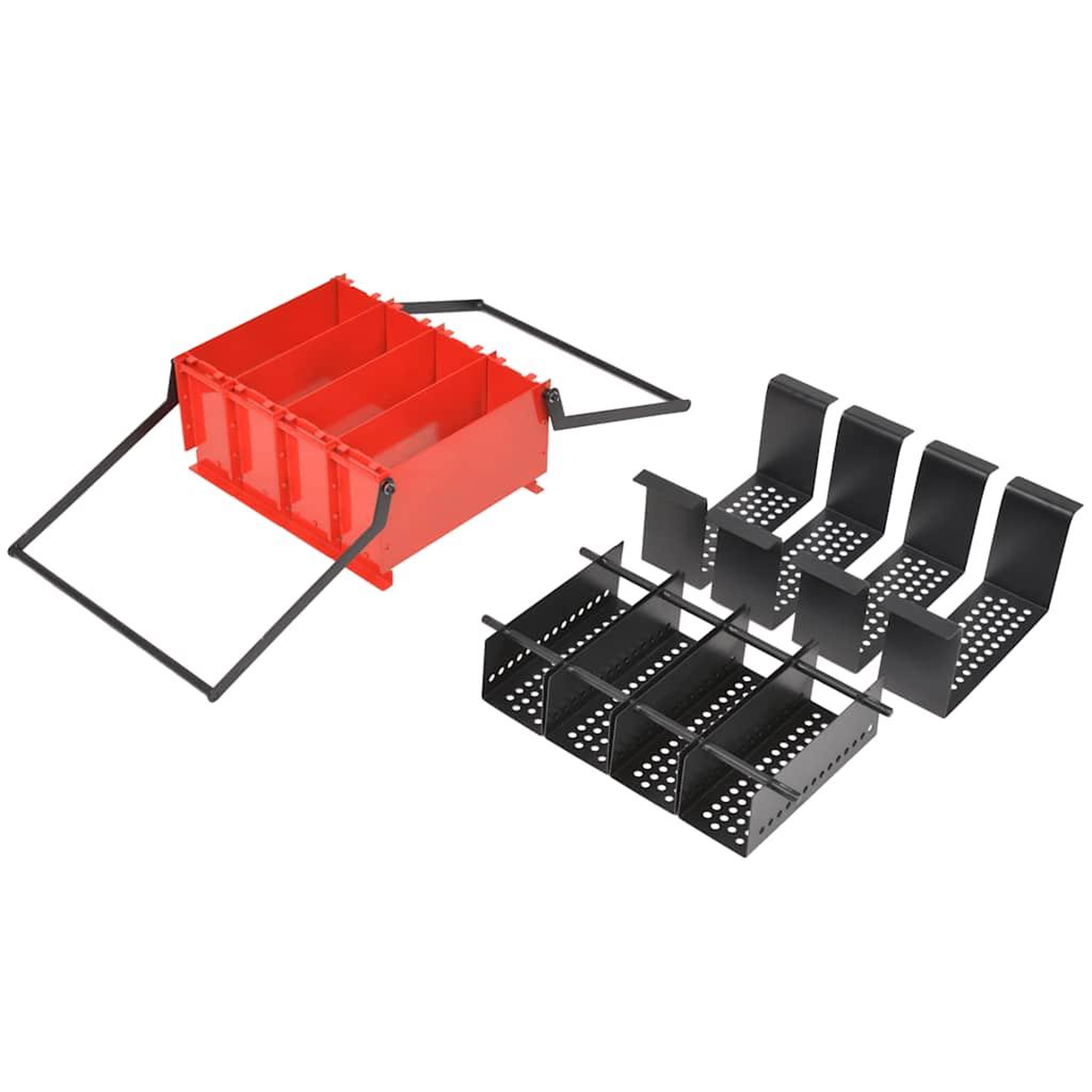 Voir la diapositive 4 : VIDAXL Presse a papier de recyclage acier 38x31x18 cm noir et rouge