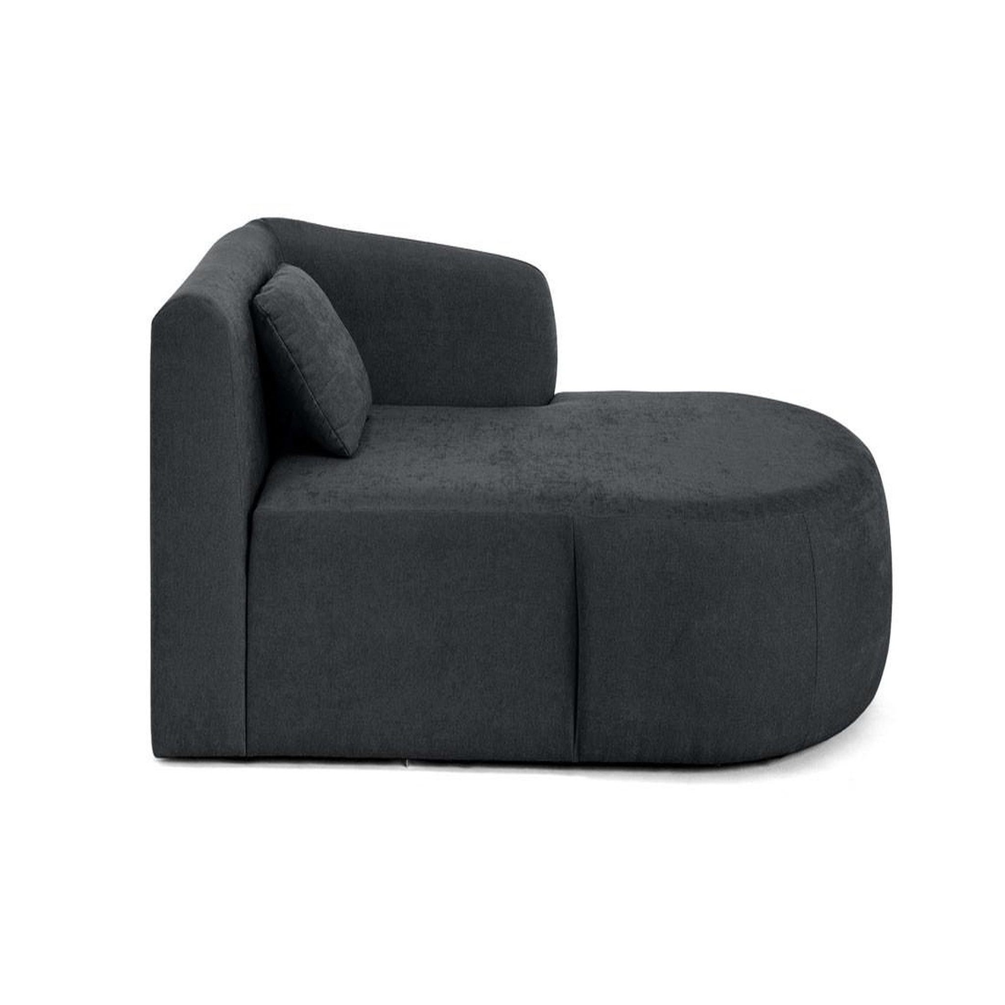 Voir la diapositive 4 : LISA DESIGN Ikare - module d'assise méridienne droit - en tissu