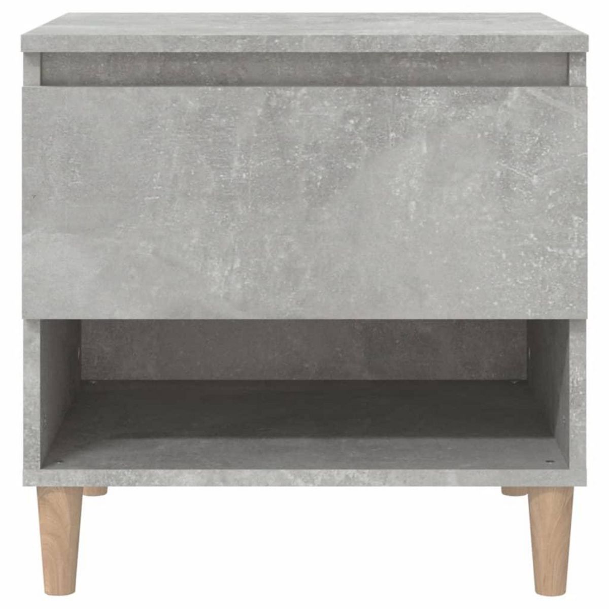 VIDAXL Table de chevet Gris beton 50x46x50 cm Bois d'ingenierie