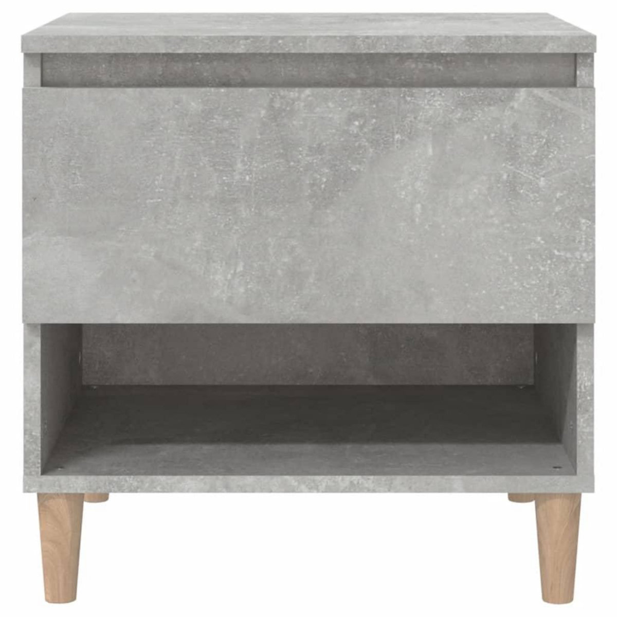 VIDAXL Table de chevet Gris beton 50x46x50 cm Bois d'ingenierie