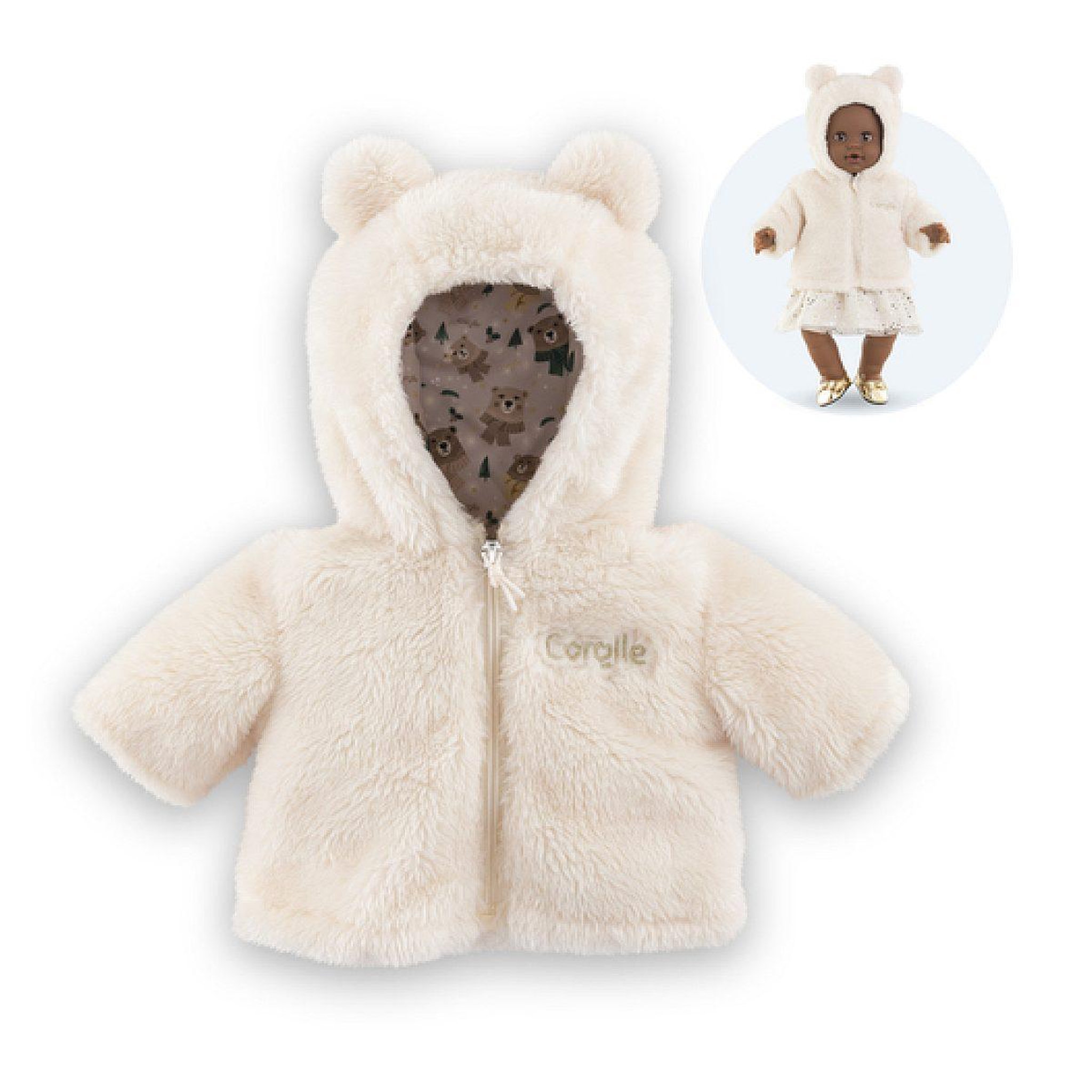 Voir la diapositive 2 : Corolle Bb36 manteau foret enchantee