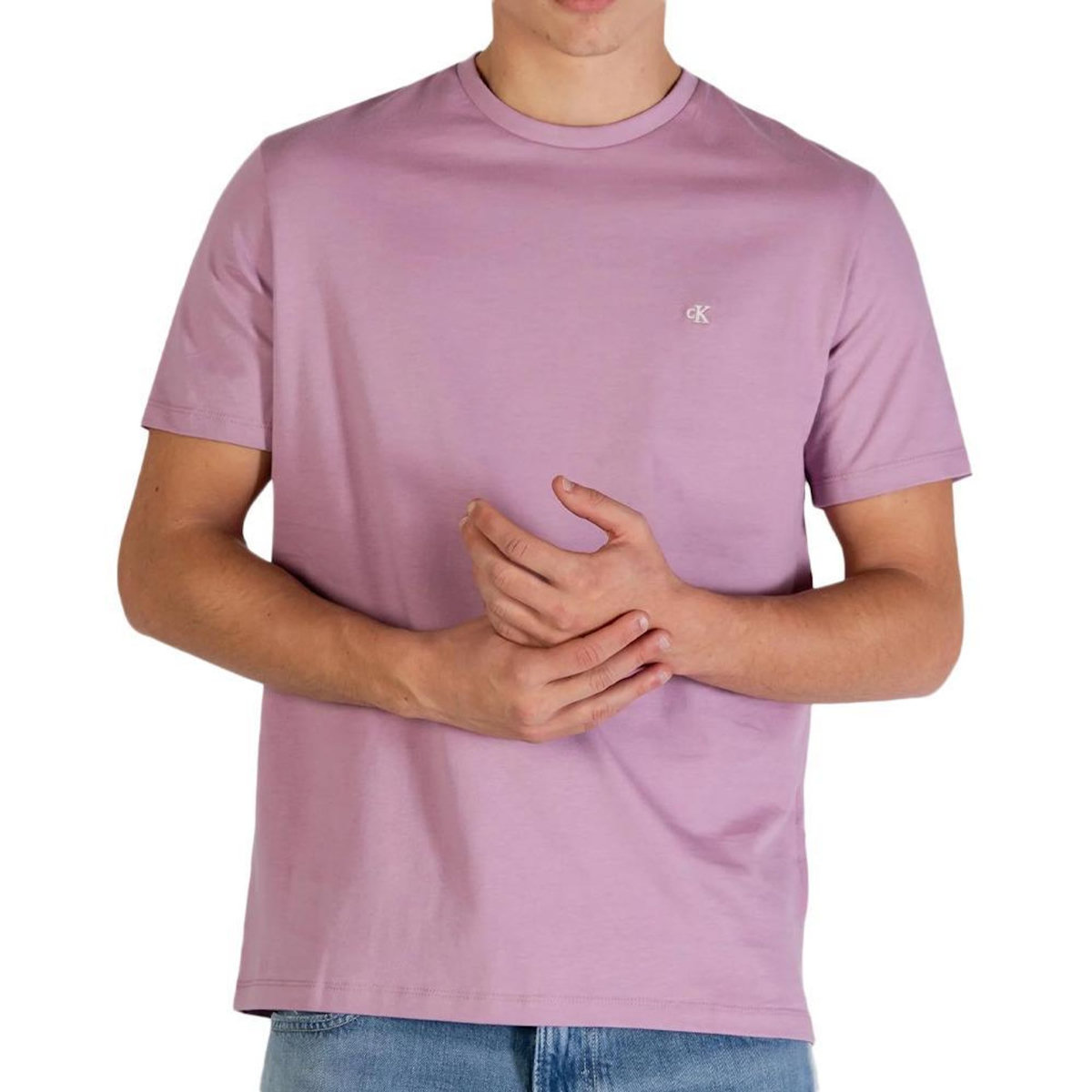 CALVIN KLEIN JEANS T Shirt Violet Homme Calvin Klein Jeans Classics