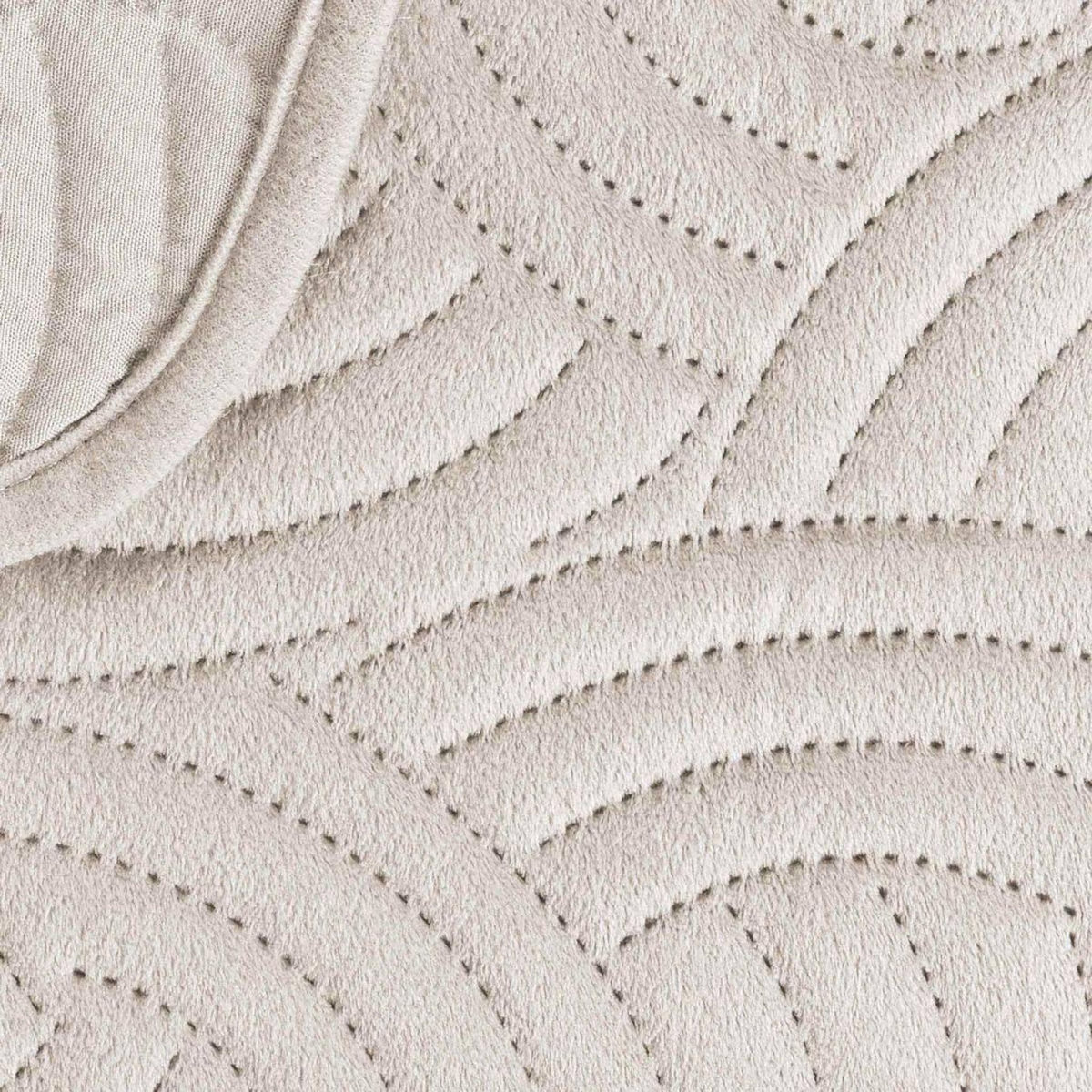 Paris Prix Couvre-Lit & 2 Housses de Coussin  Solange  240x260cm Naturel