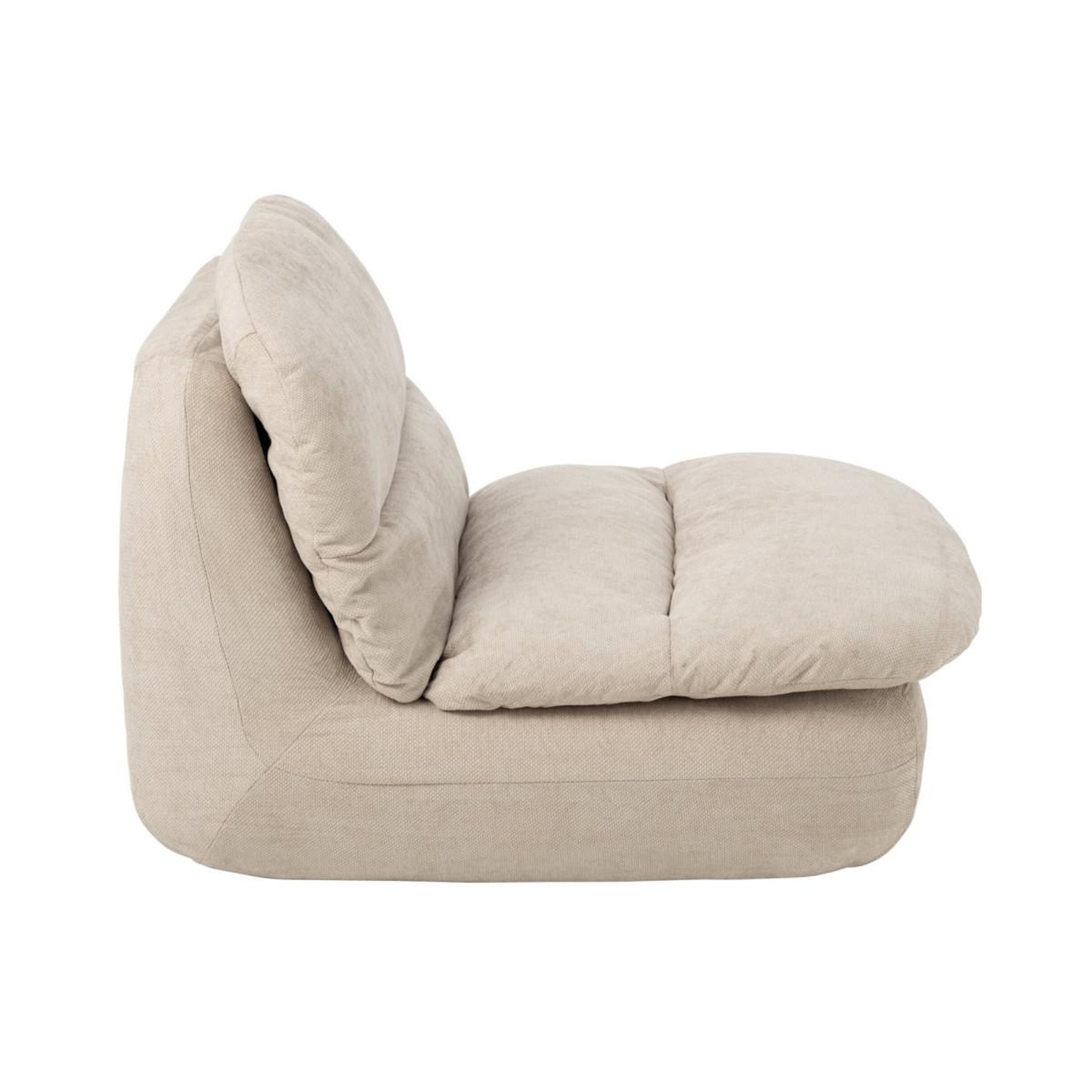 Voir la diapositive 3 : J-LINE Chauffeuse moelleuse  mellow  100cm écru
