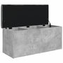 Voir la diapositive 4 : VIDAXL Banc de rangement gris beton 102x42x45 cm bois d'ingenierie