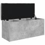 Voir la diapositive 4 : VIDAXL Banc de rangement gris beton 102x42x45 cm bois d'ingenierie