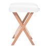 Voir la diapositive 5 : VIDAXL Table de massage pliable et tabouret 10 cm d'epaisseur Blanc