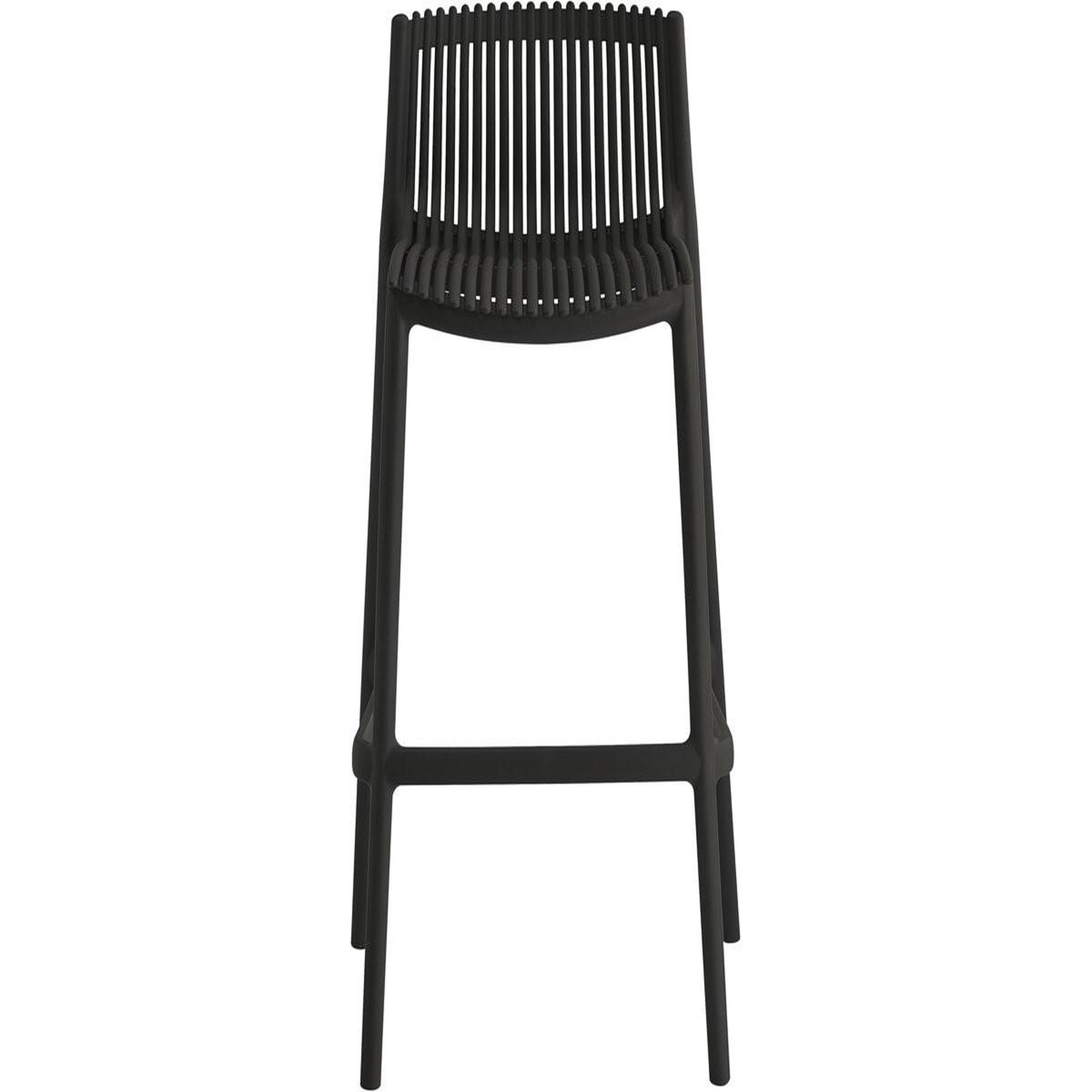 Voir la diapositive 4 : Habitat et Jardin Lot de 2 chaises hautes empilables en plastique  néora  - noir
