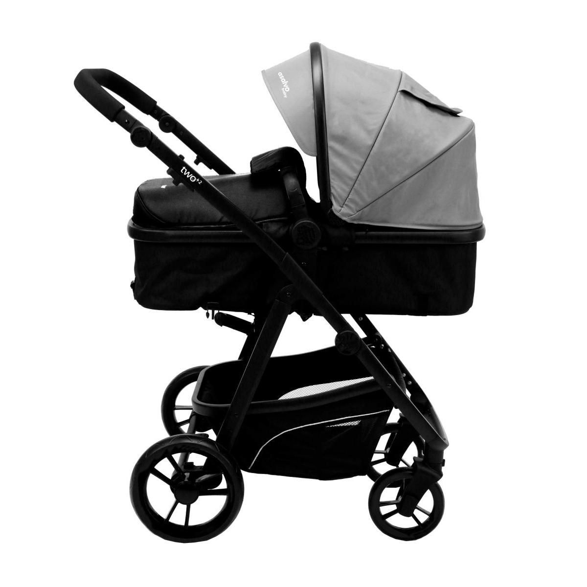 Asalvo Poussette Deux + II - couleur Gris