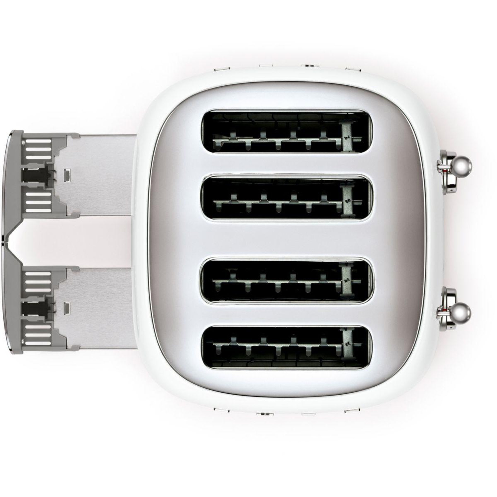 Voir la diapositive 5 : SMEG Grille-pain tsf03wheu blanc