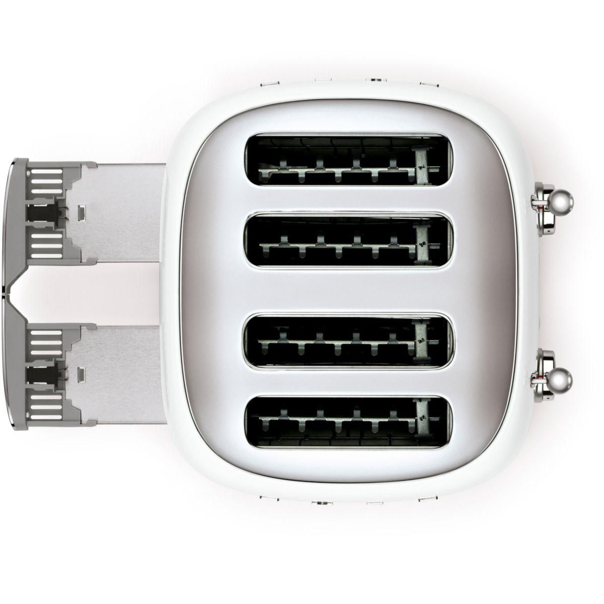 SMEG Grille-pain TSF03WHEU Blanc