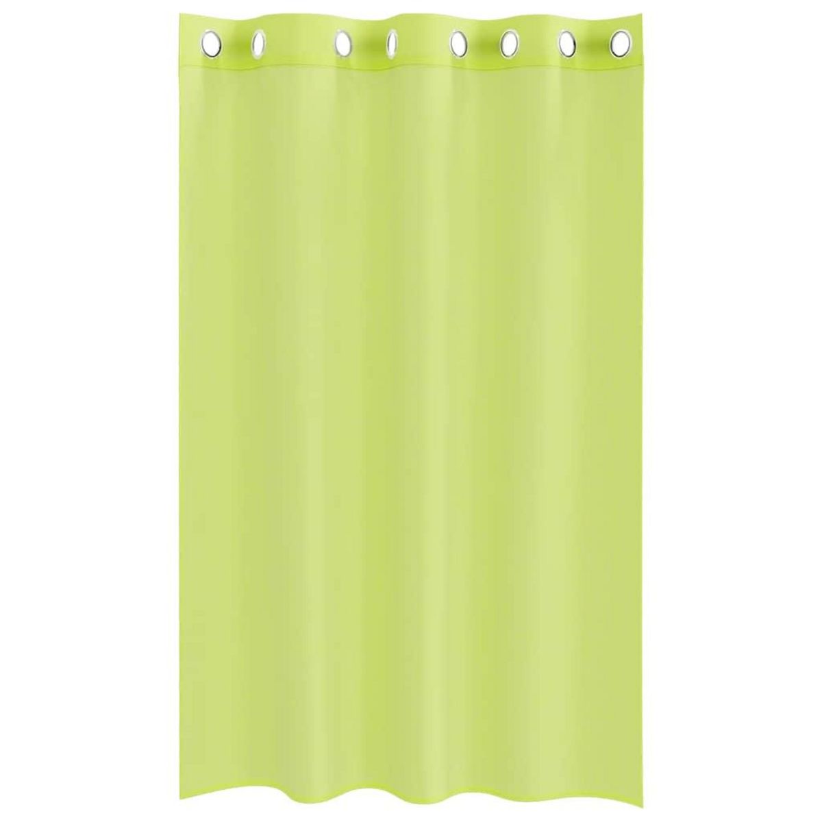 VIDAXL Rideaux en voile avec œillets 2 pcs vert pomme 140x175 cm