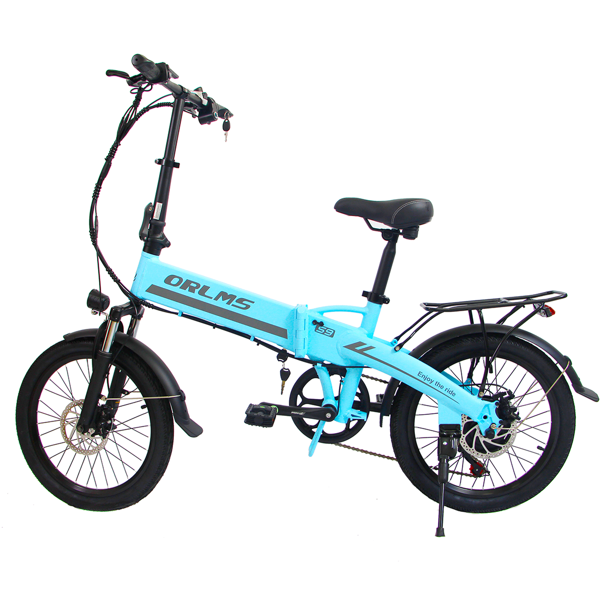 Voir la diapositive 1 : ORLMS Vélo électrique pliant ORLMS S9, moteur 500 W
