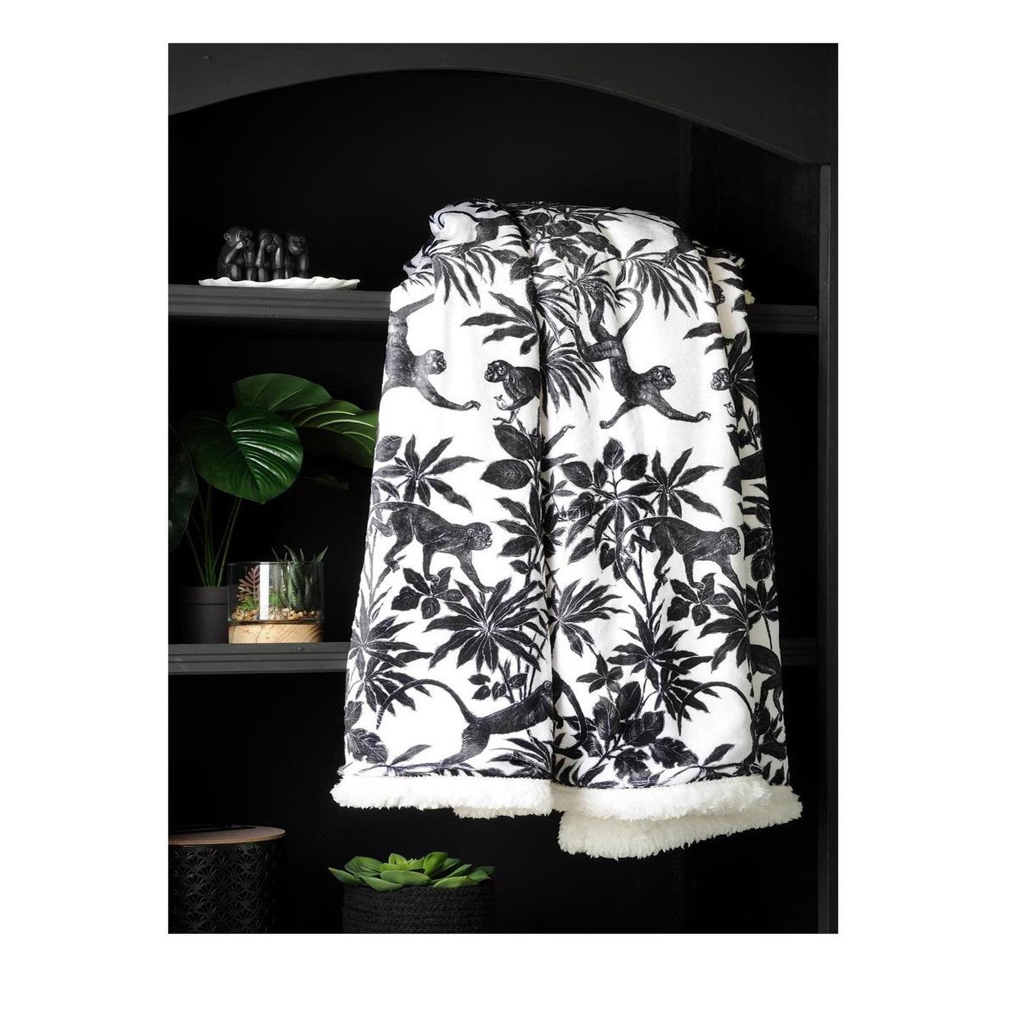 Voir la diapositive 4 : Eden Plaid sherpa sapajou design et moderne